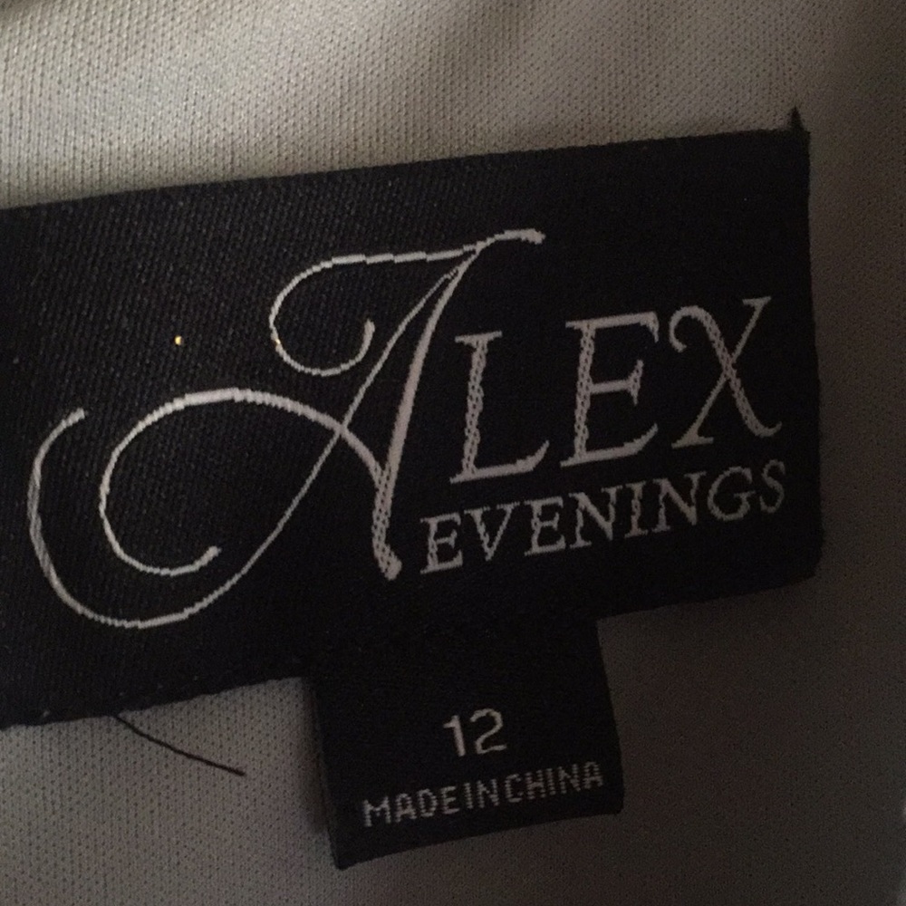 Alex sage green evening dress